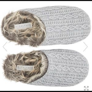 PJ Salvage Furry Slippers